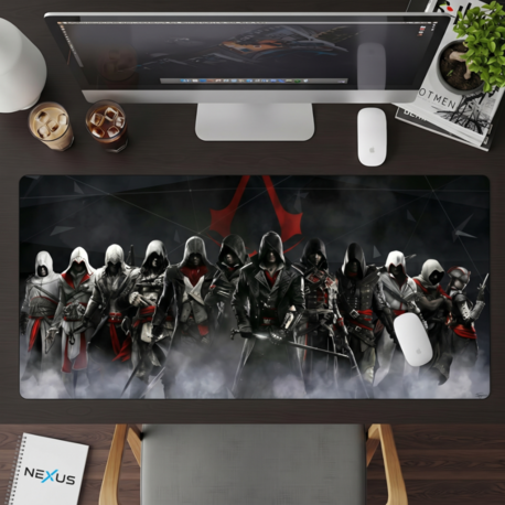 Assassin's Creed Temalı Kişiye özel tasarım gaming mousepad ile setup’inı tamamen sana özel