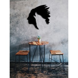 Native Wolf Metal Tablo