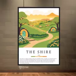 Orta Dünya Shire Hobbit Köyü Vadi Görünümü