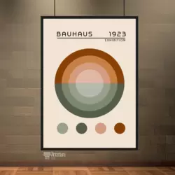 Bauhaus 1923 Sergisi Geometrik Renk Kompozisyonu