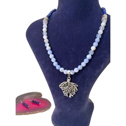 Mavi Akil Kolye Lapis Lazuli Küpe
