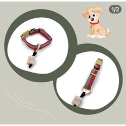 Pembe Kuvarlı Köpek Tasma