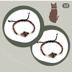 Rodonit Doğaltaş Kedi Tasma