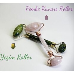 Pembe Ve Yeşim Doğaltaş Çift Yön Roller