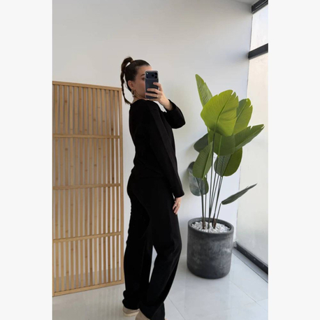 Pamuk dokuma pantolon takım