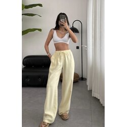 Tereyağı sarısıı tensel pantolon