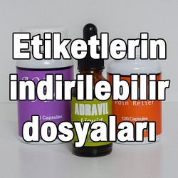 Resident Evil İlaçları Etiketlerinin İndirilebilir Görselleri