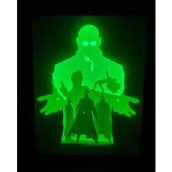 The Matrix Light Box, 27,5 x 22,5 x 8,5cm, Yeşil Renkli Işıklı