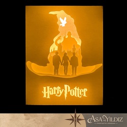 Harry Potter Light Box, 27,5 x 22,5 x 8,5cm, Gün Işığı Renkli Işıklı