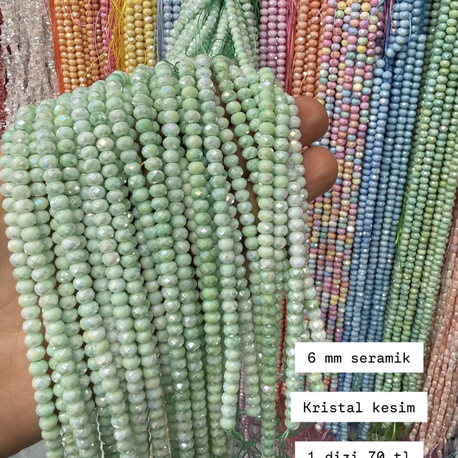 6 mm kristal kesim seramik