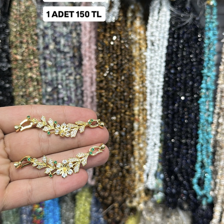 İnci aparatı zirkon altın kaplama