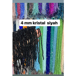 4 mm kristal siyah