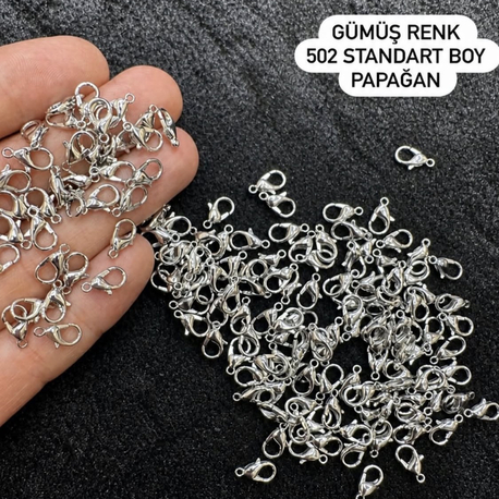 gümüş renk papağan standart boy