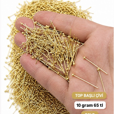 10 gram prinç kalite top başlı çıvı