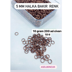 5 mm Bakır  renk halka 