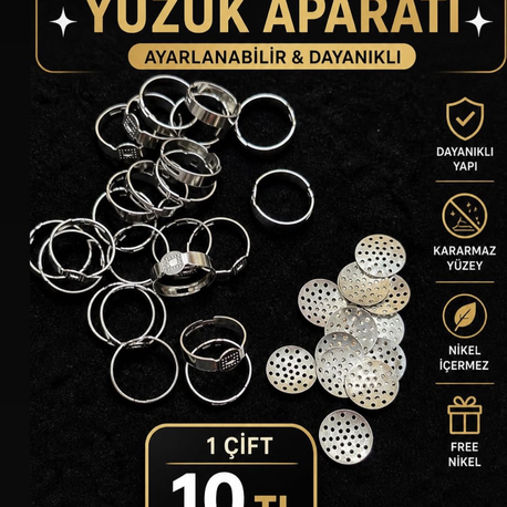 yüzük aparatı gümüş