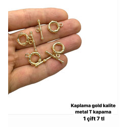 Gold renk kaplama kalite t kapama 1 takım