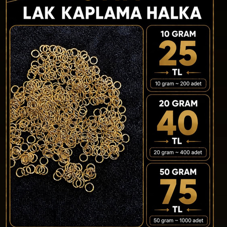 50 gram 5 mm lak kaplama halka 