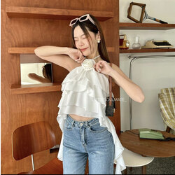 Flower Fairy Top - Beyaz 
