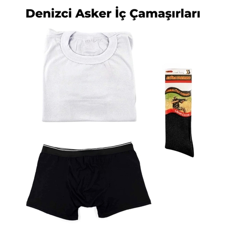 3'LÜ DENİZCİ ASKER İÇ ÇAMAŞIRI 