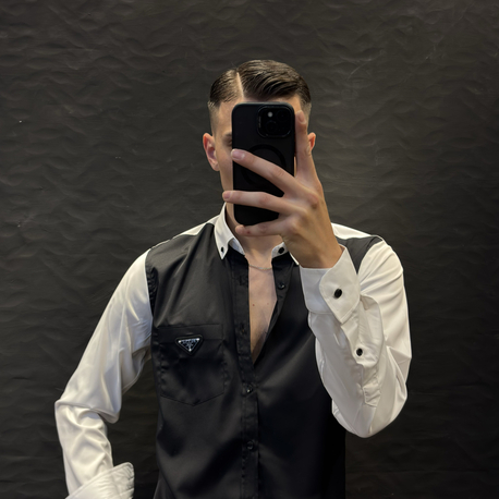 PRADA PREMIUM GÖMLEK (İTHAŞ KUMAŞ) siyah