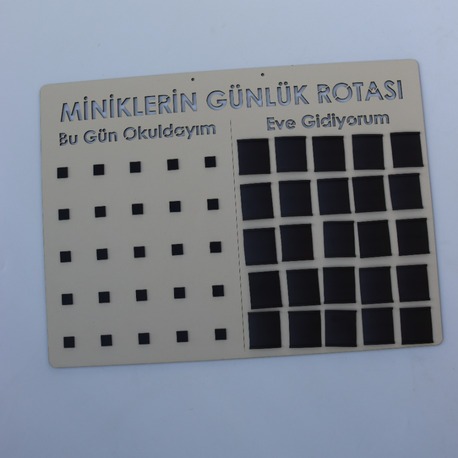 Miniklerin Günlük Rotası (25 li) 
