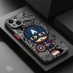 Karikatür Marvel Captan America kılıf iPhone 