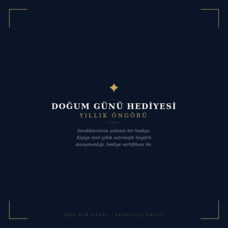 DOĞUM GÜNÜ HEDİYESİ — YILLIK ÖNGÖRÜ