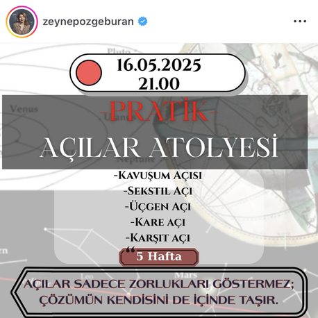Açılar Atolyesi 5 Hafta