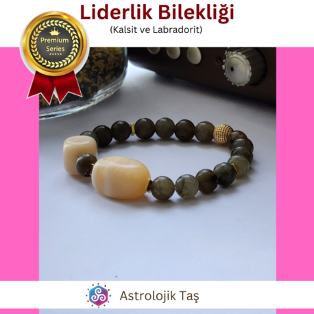 Liderlik Bilekliği (Kalsit ve Labradorit)
