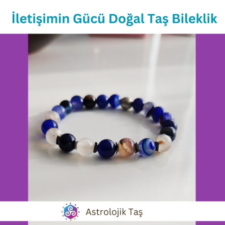 İletişimin Gücü Doğal Taş Bileklik 