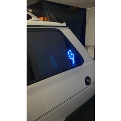 Araç Cam İçi Vantuzlu Neon LED (Şimşek Görüntüsü)