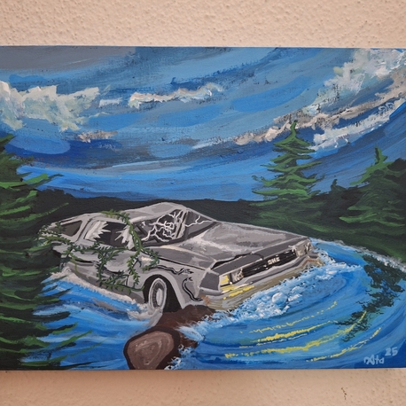 Kaderine Terk Edilen Delorean | Tuval