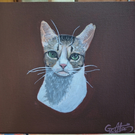 Patili dostunuzun bir portresi | 20x20 Tuval