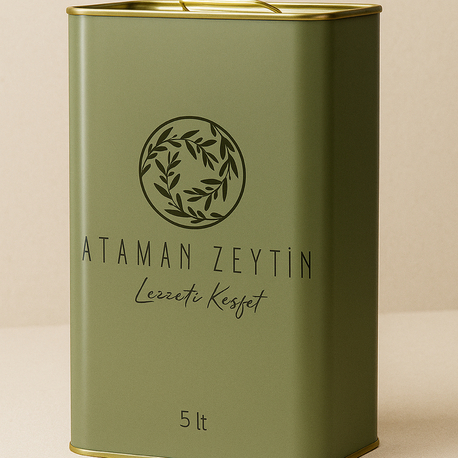Ataman Domat Zeytin Erken Hasat Soğuk Sıkım Naturel Zeytinyağı