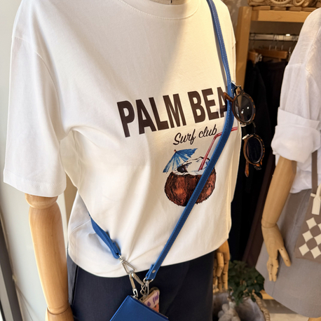 Baskılı Palm Beach T-shirt