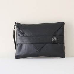 Black Lover Clutch ★ El yapımı Siyah Deri Portföy Çanta