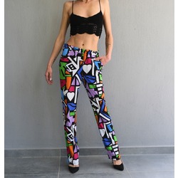 Atelier Nui ★ Geometrik Desenli  Cepli Pantolon