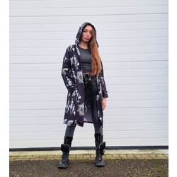 Su Geçirmez Regular Fit Kapüşonlu  Siyah Yağmurluk