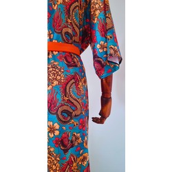 Orange Dragon Kimono / Turuncu Yakalı Ejderha Desenli Kimono