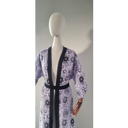 ASTROLOGY  KİMONO ★ Astroloji Lila  Rengi Viskon Kimono