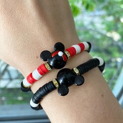 Minnie Mouse Murano Bileklik