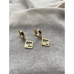 kelebek mini küpe 