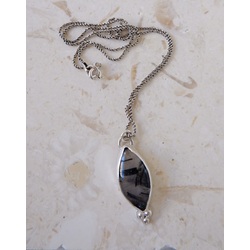Black Rutile Quartz Kolye