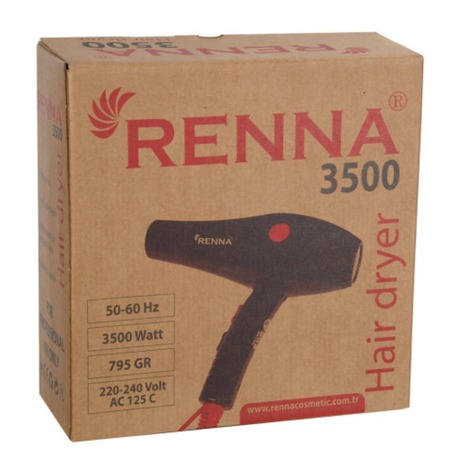 Renna Fön Makinesi 3500w 3 Sıcaklık Hız Ayarı 2