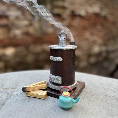 PREMİUM SET NOSTALJİK SOBA TÜTSÜLÜK + kargo ücretsiz güğüm hediye