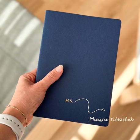 Kişiselleştirilebilir Lacivert Defter