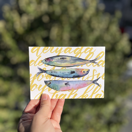 deryada deryalıklar-kartpostal