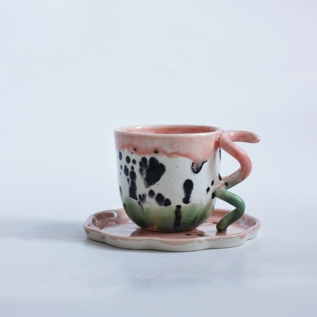 Türk kahvesi / espresso bardak ve tabağı