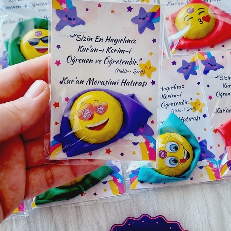 Emoji Çikolata Ve Balon